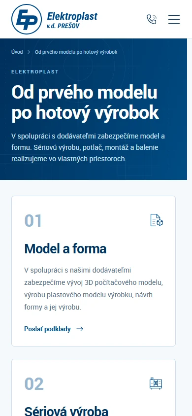 ELEKTROPLAST — Production from modelling to packing (Mobile)