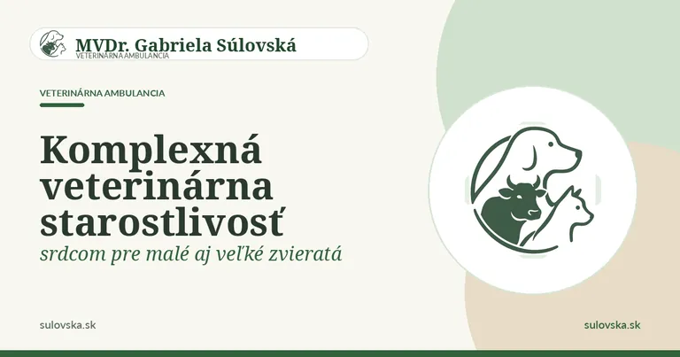 OG visual for the veterinary practice of MVDr. Gabriela Sulovská