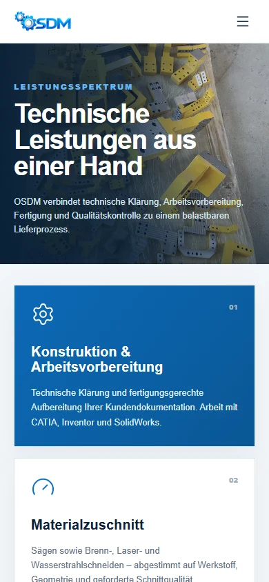 OSDM — Technické služby firmy (Mobil)